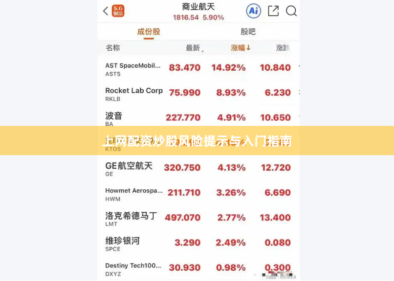 上网配资炒股风险提示与入门指南